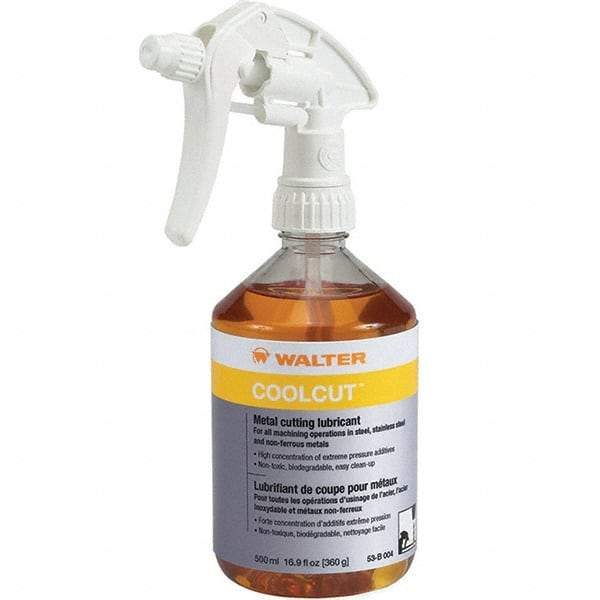 WALTER Surface Technologies - CoolCut, 500 mL Bottle Cutting Fluid - Liquid, For Broaching, Drilling, Milling, Reaming, Sawing, Shearing, Tapping - Benchmark Tooling