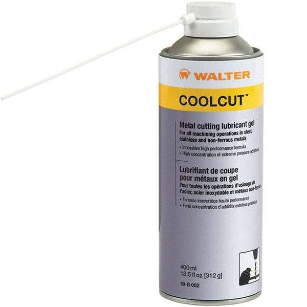 WALTER Surface Technologies - CoolCut, 11 oz Aerosol Cutting Fluid - Gel, For Broaching, Drilling, Milling, Reaming, Sawing, Shearing, Tapping - Benchmark Tooling