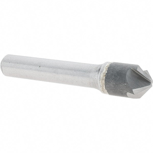 Melin Tool - 1/2" Head Diam, 3/8" Shank Diam, 4 Flute 100° Solid Carbide Countersink - Benchmark Tooling