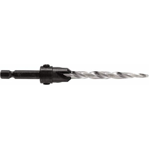 Irwin - Adjustable-Depth Drill Countersinks Cutter Head Diameter (Inch): 1/2 Drill Size Compatibility (Decimal Inch): 0.2500 - Benchmark Tooling