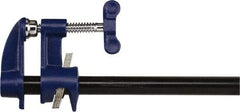 Irwin - 3/4" Pipe, 2-1/2" Throat Depth, Clutch & Deep Throat Pipe Clamp - For Use with Unthreaded Pipe - Benchmark Tooling