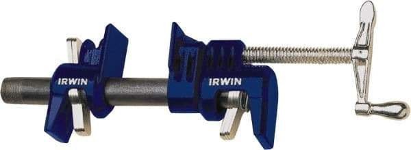 Irwin - 3/4" Pipe, 2" Throat Depth, Clutch Pipe Clamp - For Use with Unthreaded Pipe - Benchmark Tooling