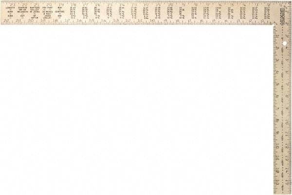 Irwin - 24" Blade Length, 16" Base Length Steel Square - Benchmark Tooling