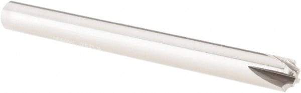 Melin Tool - 1/32" Radius, 4 Flute Solid Carbide Corner Rounding End Mill - Single End, Uncoated, 1/8" Tip Diam, 2" OAL, 3/16" Shank Diam - Benchmark Tooling