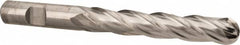 Melin Tool - 1/2" Diam, 3" LOC, 4 Flute Cobalt Ball End Mill - Uncoated, Single End, 5" OAL, 1/2" Shank Diam, Spiral Flute - Benchmark Tooling