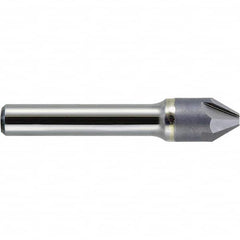 Melin Tool - 1/8" Head Diam, 1/8" Shank Diam, 4 Flute 60° Carbide-Tipped Countersink - Benchmark Tooling