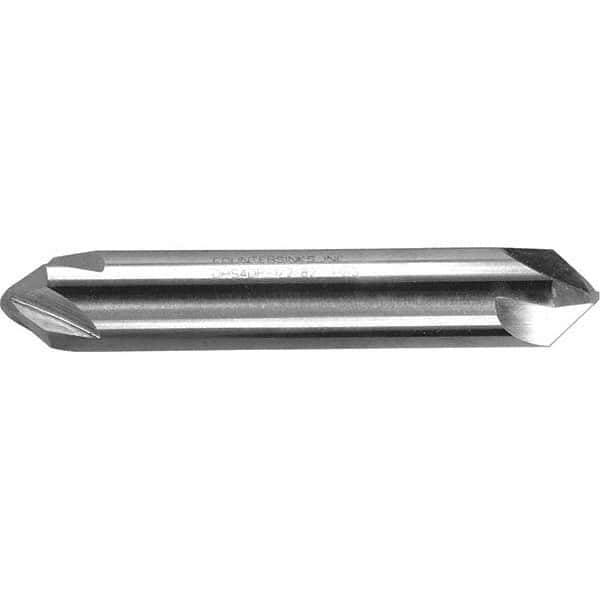 Melin Tool - 3/8" Head Diam, 3/8" Shank Diam, 4 Flute 60° High Speed Steel Countersink - Benchmark Tooling