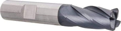 Melin Tool - 1/2", 4 Flute, Single End, Solid Carbide, 0.06" Corner Radius End Mill - 3" OAL, 30° Helix, Right Hand Flute, 1" LOC, Right Hand Cut - Benchmark Tooling