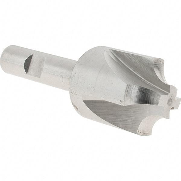 Melin Tool - 5/16" Radius, 1-1/8" Mill Diam, 4 Flute Cobalt Corner Rounding End Mill - Single End, Uncoated, 1/2" Tip Diam, 3-1/2" OAL, 1-1/8" Shank Diam - Benchmark Tooling