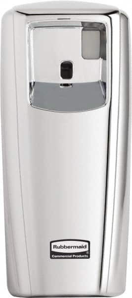 Rubbermaid - 0.019 Cu Ft Coverage, Chrome Metered Aerosol Dispenser - D Battery Required - Benchmark Tooling