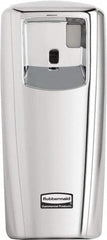 Rubbermaid - 0.019 Cu Ft Coverage, Chrome Metered Aerosol Dispenser - D Battery Required - Benchmark Tooling