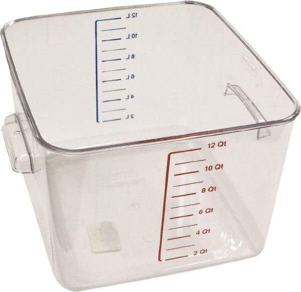 Rubbermaid - Rectangular, Clear Polycarbonate Food Storage Container - 7.8" High x 10-1/2" Wide x 11.3" Long - Benchmark Tooling