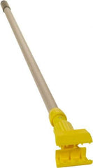 Rubbermaid - 54" Standard Aluminum Clamp Jaw Mop Handle - 5" Mop Head Band, Plastic Connector, Use with Wet Mops - Benchmark Tooling