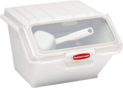 Rubbermaid - Rectangular, White Food Bin - 8-1/2" High x 11.8" Wide x 15" Long - Benchmark Tooling