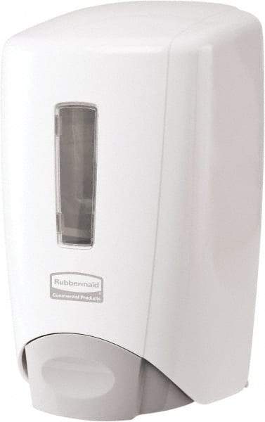 Rubbermaid - 500 mL Foam/Liquid Hand Soap Dispenser - Plastic, Wall Mounted, White - Benchmark Tooling