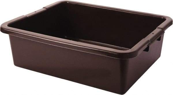 Rubbermaid - 7.1 Gal, Brown Polyethylene Tote Container - Nesting, 21-1/2" Long x 17.1" Wide x 7" High - Benchmark Tooling