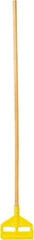 Rubbermaid - 54" Standard Hardwood Clamp Jaw Mop Handle - 1" Mop Head Band, Plastic Connector, Use with Wet Mops - Benchmark Tooling