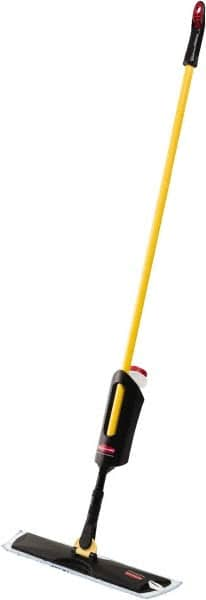 Rubbermaid - Single Sided Spray Mop and Frame Kit - 4-1/2 Inch Long x 3-1/2 Inch Wide Microfiber Head, 52 Inch Long Handle - Benchmark Tooling