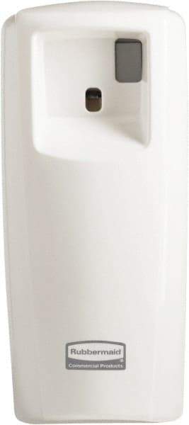 Rubbermaid - 0.019 Cu Ft Coverage, White Metered Aerosol Dispenser - Benchmark Tooling