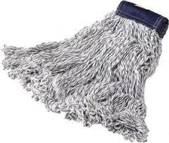 Rubbermaid - Blue Head Band, Large Blended Fiber Loop End Mop Pad - Quick Change Connection - Benchmark Tooling