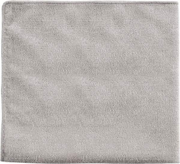 Rubbermaid - Dry Microfiber Wipes - Packet, 16" x 16" Sheet Size, Gray - Benchmark Tooling