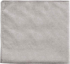 Rubbermaid - Dry Microfiber Wipes - Packet, 16" x 16" Sheet Size, Gray - Benchmark Tooling