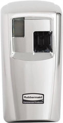 Rubbermaid - 0.012 Cu Ft Coverage, Chrome Metered Aerosol Dispenser - C Battery Required - Benchmark Tooling