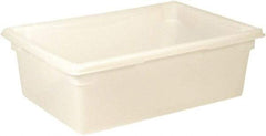 Rubbermaid - Rectangular, White Polyethylene Food Tote Box - 9" High x 18" Wide x 26" Long, with Snap-On Lid - Benchmark Tooling