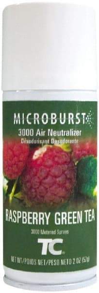 Rubbermaid - 2 oz Air Freshener Dispenser Aerosol Refill - Raspberry Green Tea, Compatible with Microburst 3000 Dispensers - Benchmark Tooling