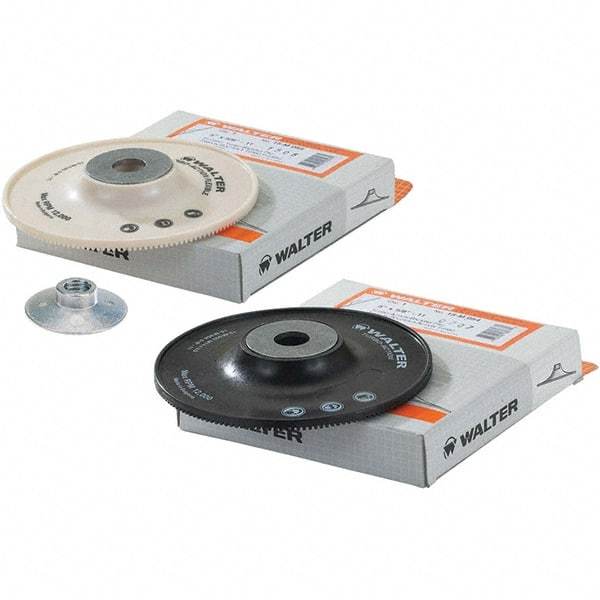 WALTER Surface Technologies - 7" Diam Disc Backing Turbo Backing Pad - 8,600 RPM - Benchmark Tooling