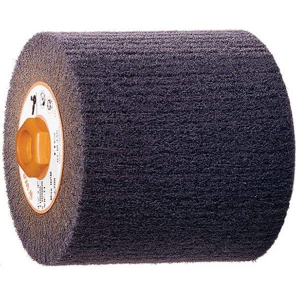 WALTER Surface Technologies - 4-1/2" Diam, Aluminum Oxide Unmounted Flap Wheels - 5/8" Hole, 4" Wide, Nonwoven, Very Fine Grade, 3,800 Max RPM - Benchmark Tooling