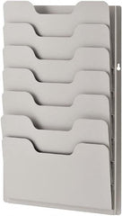 Sandusky Atlantic - 13-3/8" Wide x 2" Deep x 21-5/8" High, 7 Compartments, Steel Data Racks - Platinum, 12-5/8" Compartment Width x 3/4" Compartment Depth x 6-3/4" Compartment Height - Benchmark Tooling