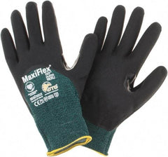 PIP - Size XL, ANSI Cut Lvl A2, Cut Resistant Gloves - Palm, Fingers & Knuckles Coated, Green/Black - Benchmark Tooling