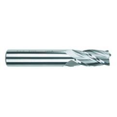 7/16 Dia. x 2-3/4 Overall Length 4-Flute Square End Solid Carbide SE End Mill-Round Shank-Center Cut-TiAlN - Benchmark Tooling