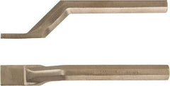 Ampco - Stiff Aluminum Bronze Alloy Bent Scraper - 1" Blade Width - Benchmark Tooling