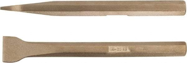 Ampco - Stiff Aluminum Bronze Alloy Straight Scraper - 5/8" Blade Width - Benchmark Tooling