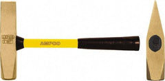 Ampco - 3 Lb Head Nonsparking Cutoff Hammer - 15" OAL, 15" Long Fiberglass Handle - Benchmark Tooling