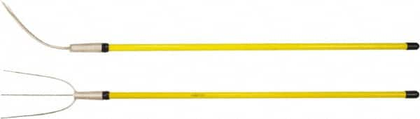 Ampco - Hay Fork with 54" Straight Fiberglass Handle - 7" Blade Width, 3 Tines, 11-1/2" Tine Length - Benchmark Tooling