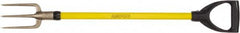 Ampco - Guncotton Fork with 29" Straight Fiberglass Handle - 6" Blade Width, 3 Tines, 9-1/2" Tine Length - Benchmark Tooling