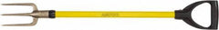 Ampco - Guncotton Fork with 29" Straight Fiberglass Handle - 4" Blade Width, 3 Tines, 5-1/4" Tine Length - Benchmark Tooling