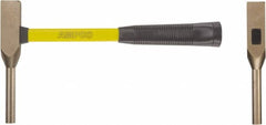 Ampco - Nonsparking Backing Out Hammer - 14" OAL, 14" Long Fiberglass Handle, 1/2" Face Diam - Benchmark Tooling