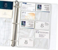 C-LINE - 10 Piece Clear Business Card/ID Protectors - 11-1/4" High x 8-1/8" Wide - Benchmark Tooling