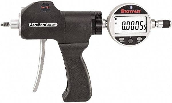 Starrett - Electronic Bore Gages Type: Pistol Grip Electronic Bore Gage Minimum Measurement (Decimal Inch): 0.0800 - Benchmark Tooling