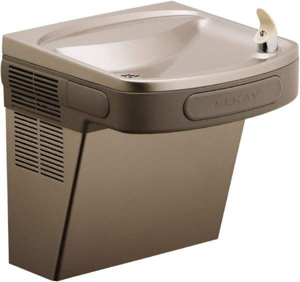 ELKAY - 8 GPH Cooling Capacity Barrier Free Wall Mounted Water Cooler & Fountain - Water Filtered, 20 to 100 psi, 115 Volts, 370 Watts, 4.0 Full Load Amperage, 0.5 hp, Copper - Benchmark Tooling