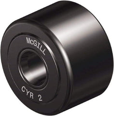 McGill - 1/2" Bore, 1-3/4" Roller Diam x 1" Roller Width, Steel Yoke Cam Follower - 6,385 Lb Dynamic Load Capacity, 1-1/16" Overall Width - Benchmark Tooling