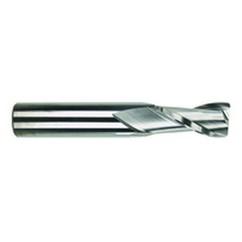 11/16 Dia. x 4 Overall Length 2-Flute Square End Solid Carbide SE End Mill-Round Shank-Center Cut-TiAlN - Benchmark Tooling
