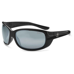 ERDA Silver Mirror Lens Black Safety Glasses - Benchmark Tooling