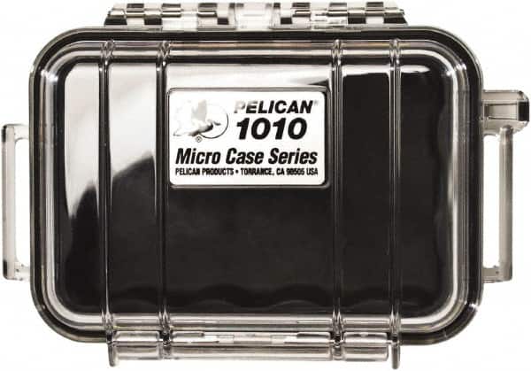 Pelican Products, Inc. - 4-1/16" Wide x 2-1/8" High, Clamshell Hard Case - Clear/Black, Polycarbonate - Benchmark Tooling