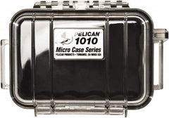 Pelican Products, Inc. - 4-1/16" Wide x 2-1/8" High, Clamshell Hard Case - Clear/Black, Polycarbonate - Benchmark Tooling
