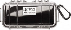 Pelican Products, Inc. - 3-7/8" Wide x 2-7/16" High, Clamshell Hard Case - Clear/Black, Polycarbonate - Benchmark Tooling